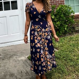 Free People Jess Wrap Maxi Dress